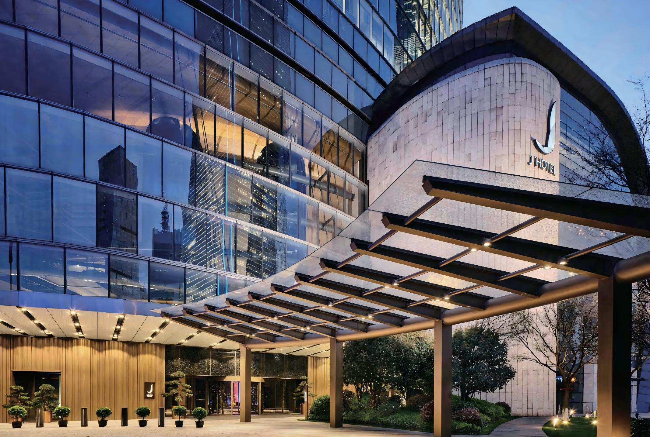 Shanghai J Hotel Building Entrance
